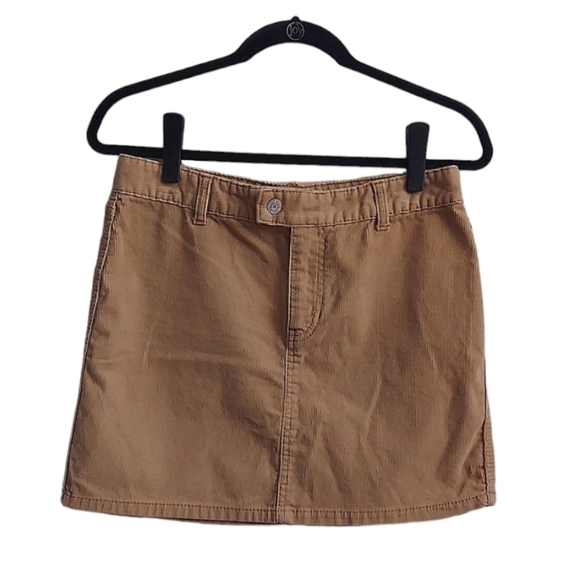 GAP JEANS Mini Beige Corduroy Skirt - Picture 1 of 7